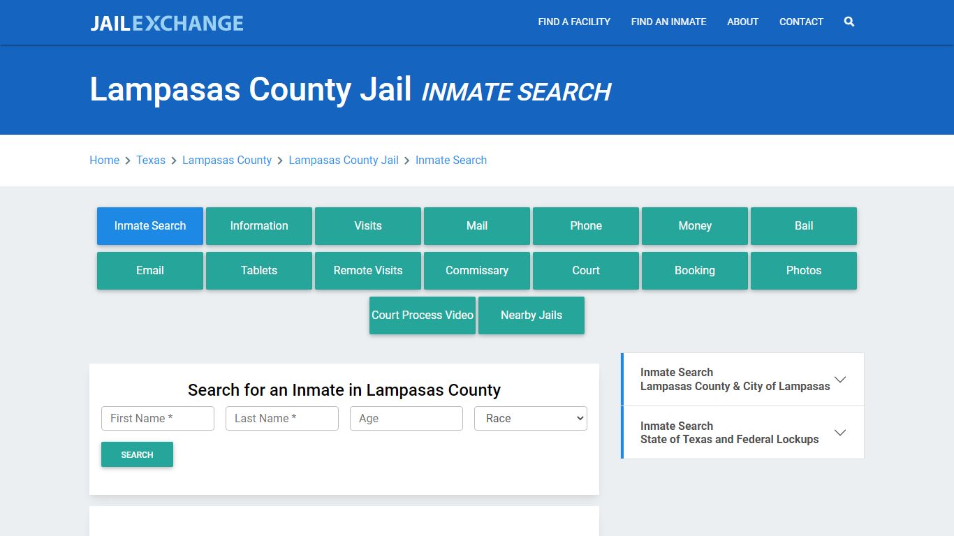 Lampasas County Jail, TX Inmate Search: Roster & Mugshots